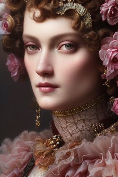 Princess Briar Rose in Rococo Style