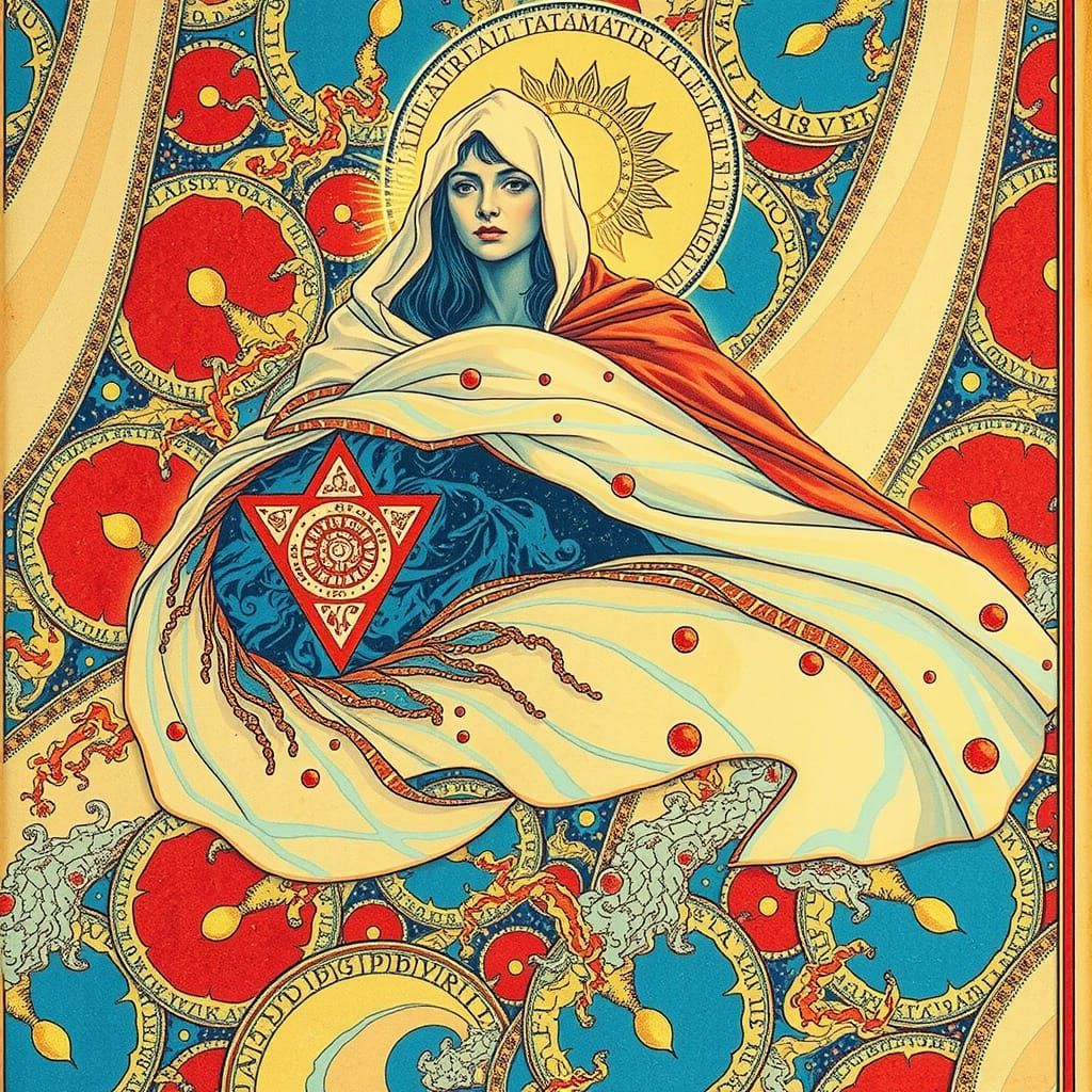 Cosmic Dreamer Dissolves into Vibrant Rainbow Currents