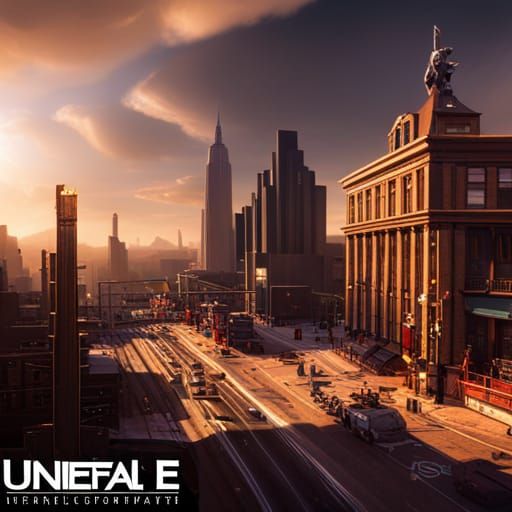 New York Cowboy in Detailed Matte Painting Style