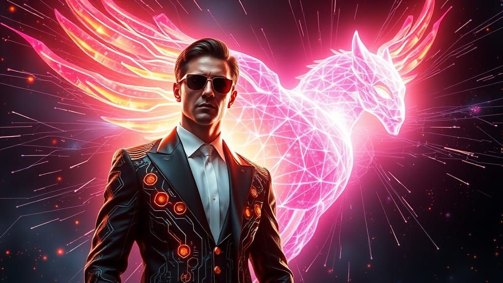 Men in Black Agent in Cyberpunk Realm