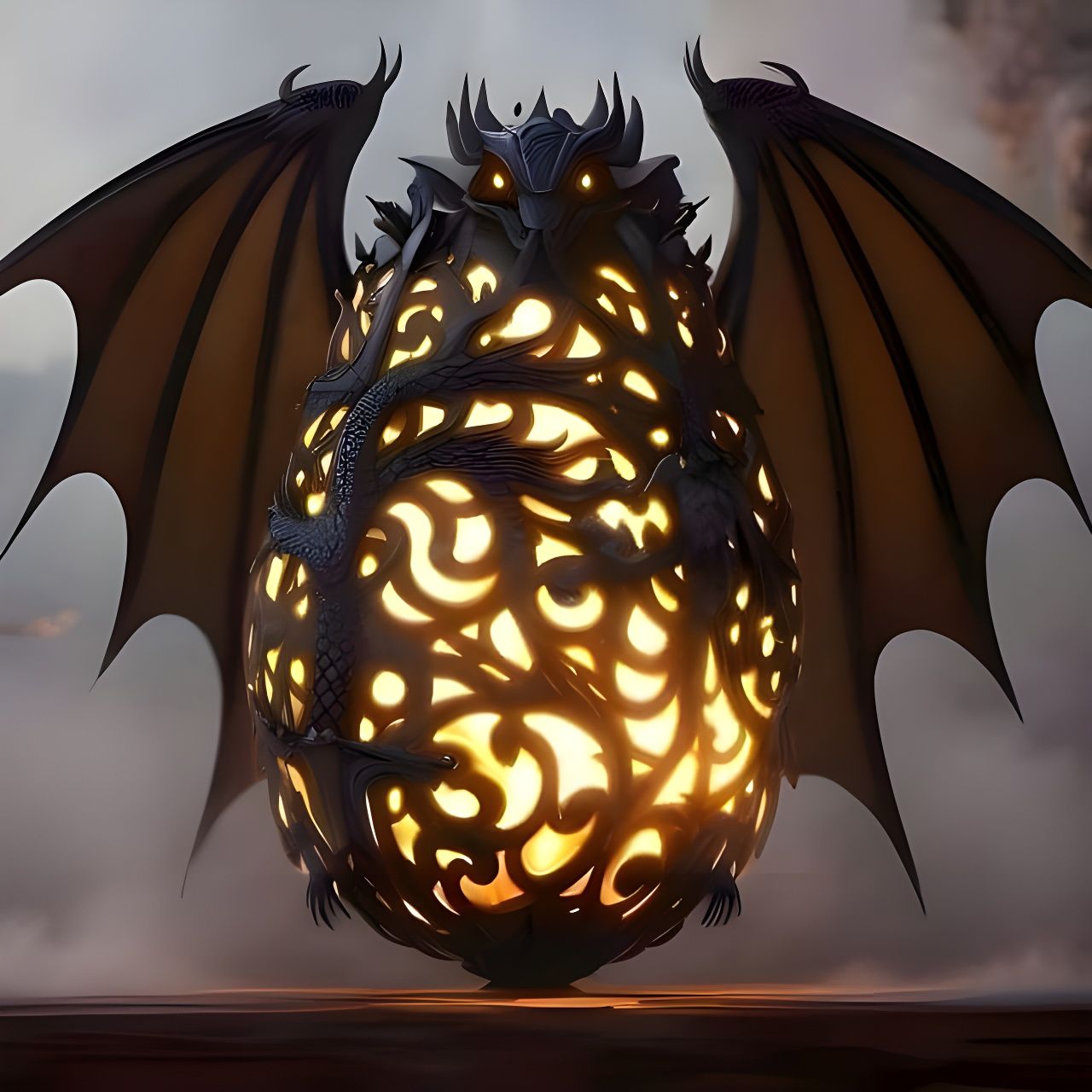 Fiery Fogscape with Volumetric Lighting