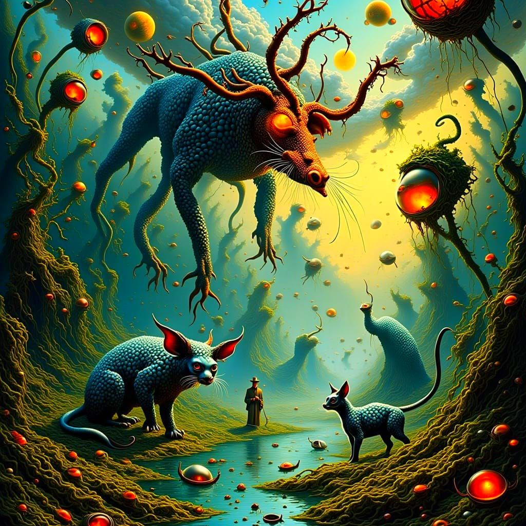 Surreal Beings in a Dreamworld