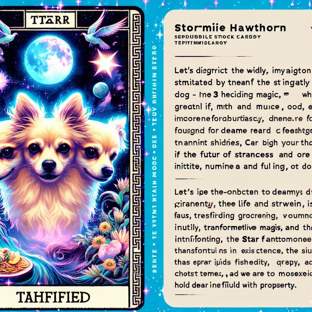 Vibrant 3-Headed Chihuahua Cerberus with Stormie Hawthorn in...