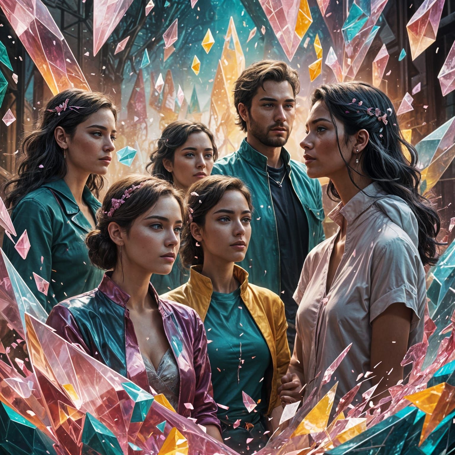 Glass Art Names in Pink and White