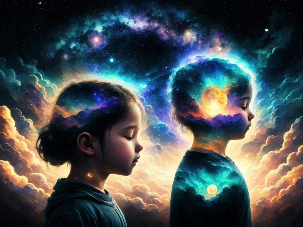 At the end of the old light,
the children of silence became ...