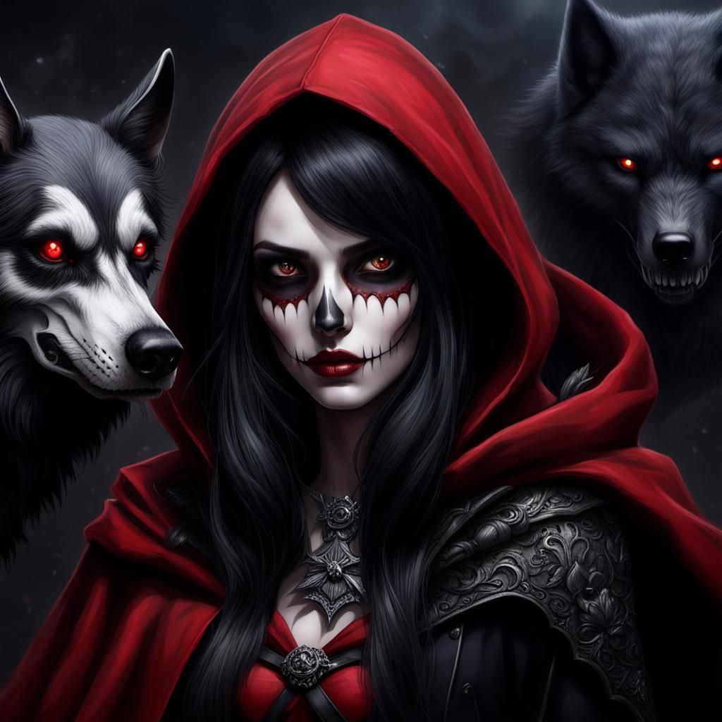 Gothic red riding hood