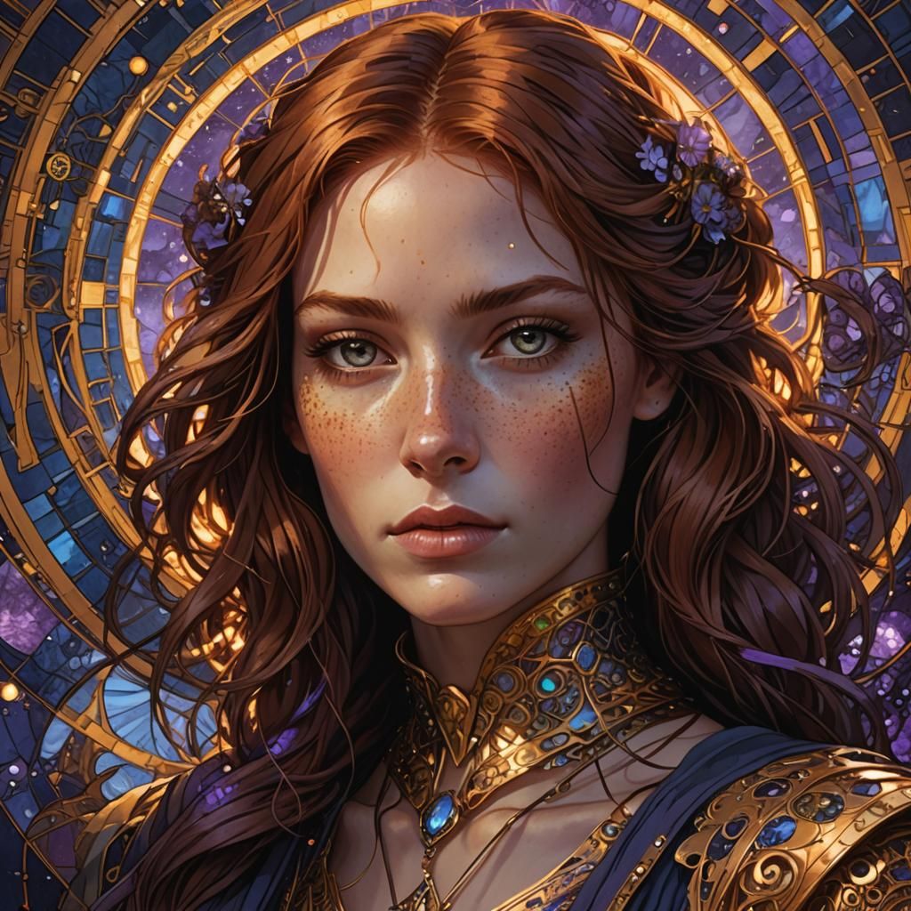 Fantasy Portrait of a Coder in Digital Art Style