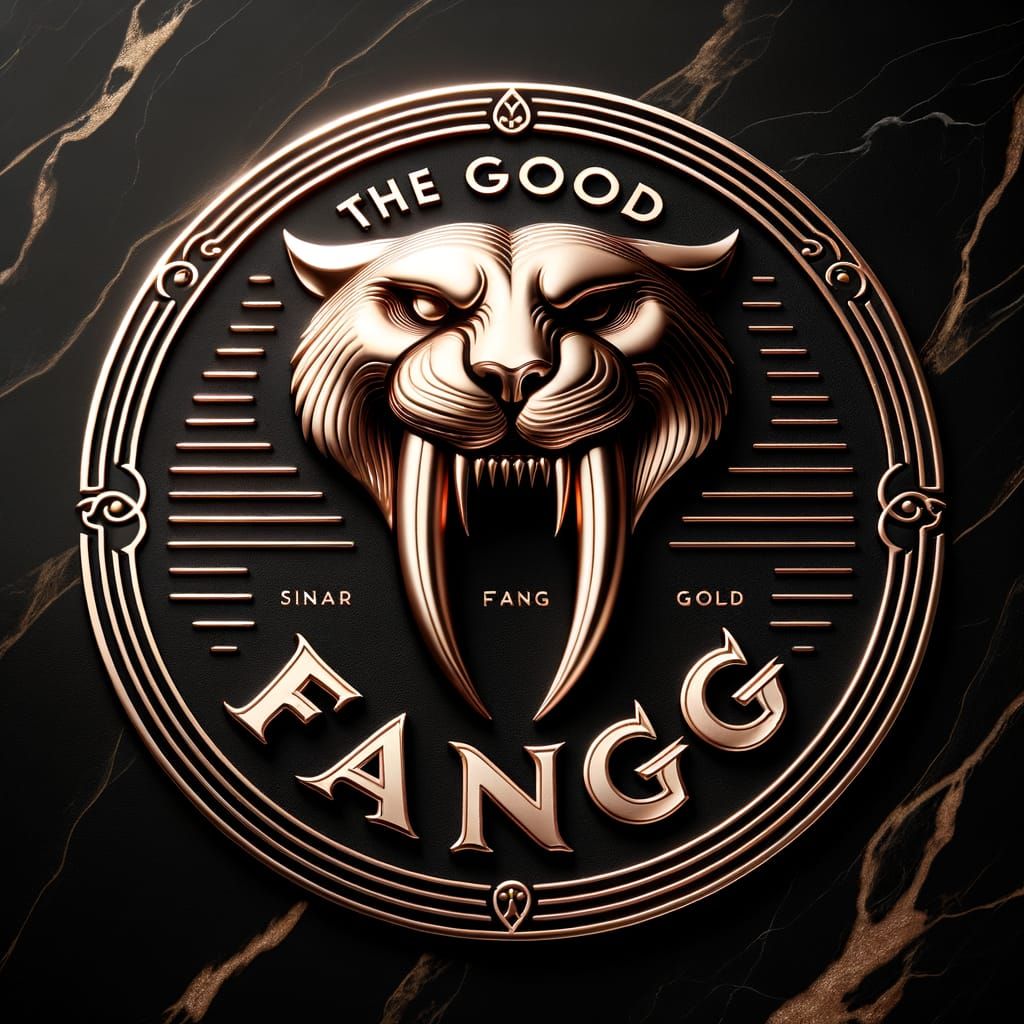 Luxury Restaurant Logo: The Good Fang Emblem