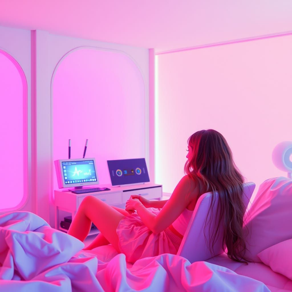 Retro-Futuristic Summer Vibes in Pastel Hues