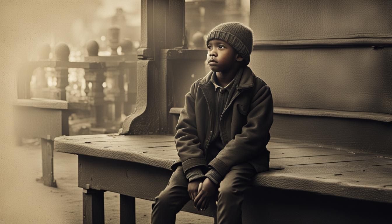 Child's Laughter, Fleeting Sorrow Captured in a Glance