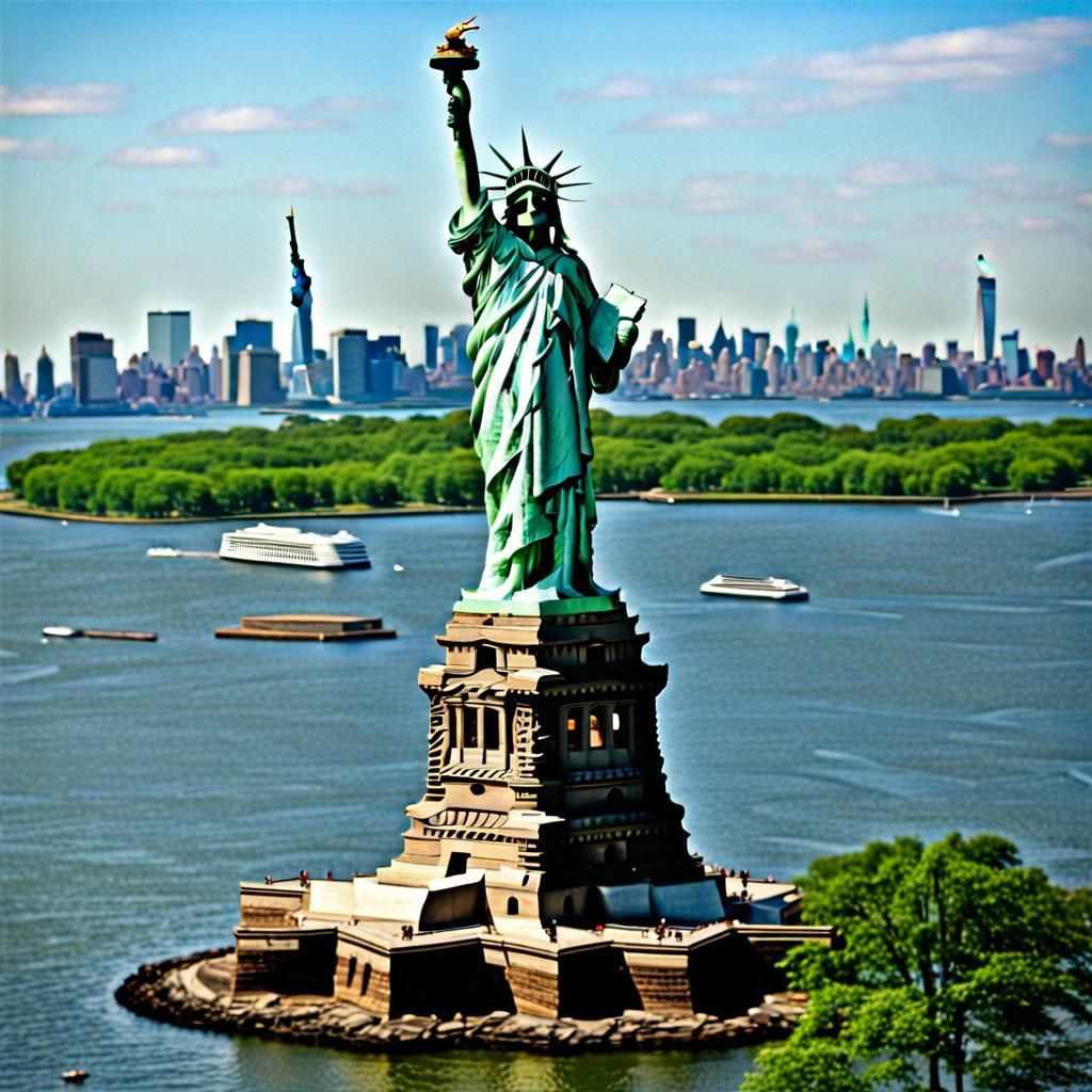 Turtles Visit the Statue of Liberty