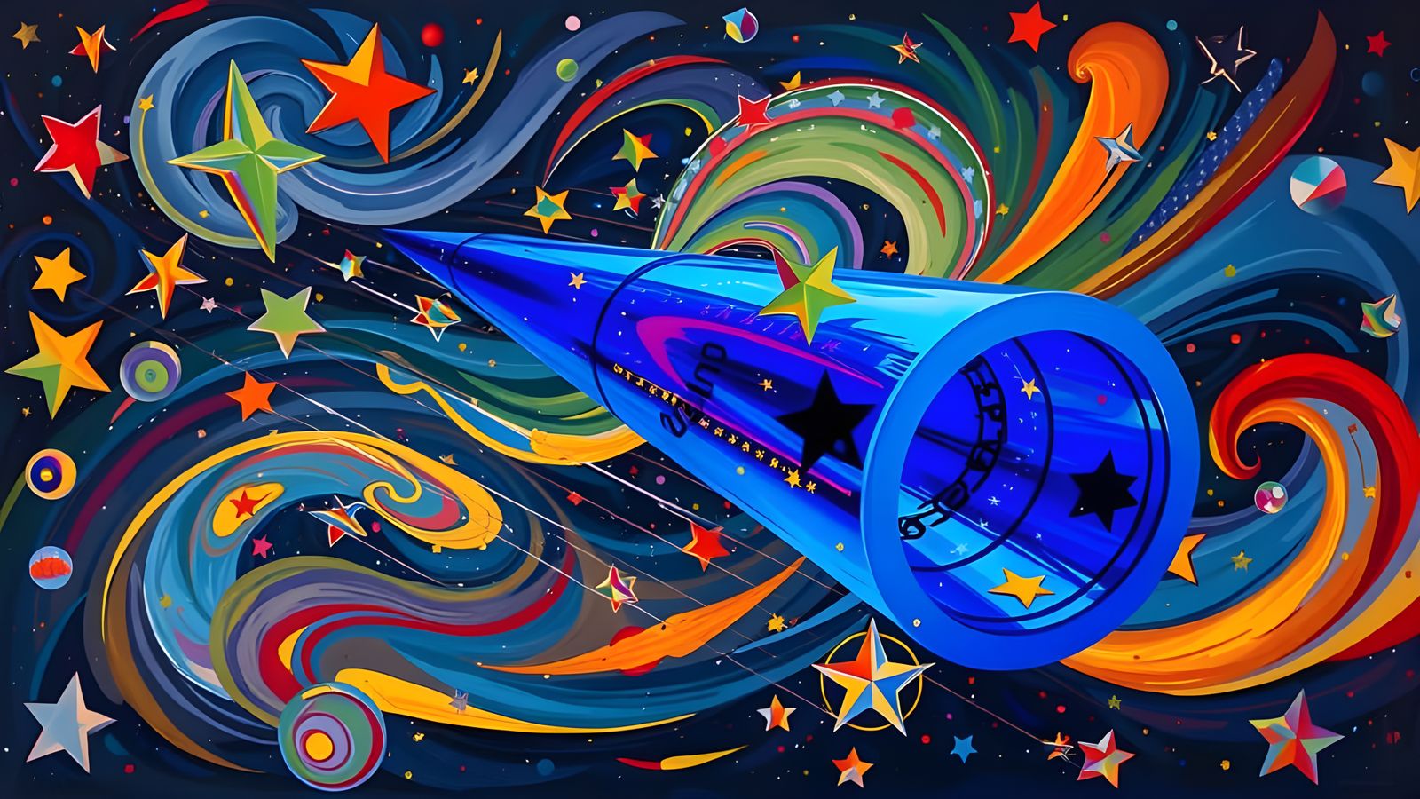 Dynamic Cylinder Racing Through a Surreal Cosmos