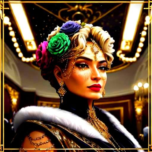 Diamonds in Opulent Hollywood Regency Dressing Room