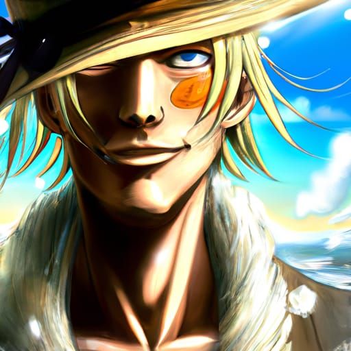 Sanji Portrait in Artgerm and Rutkowski Style