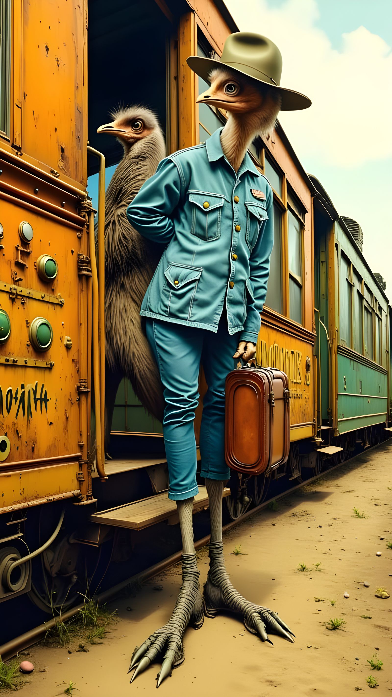 "Howdy Sheila, Darl." Me Missus.