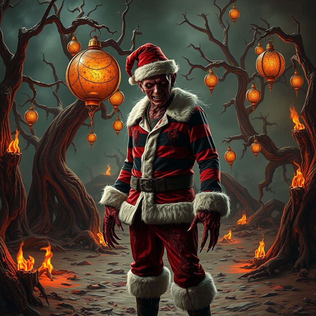 Freddy Krueger Haunts a Twisted Christmas Nightmare