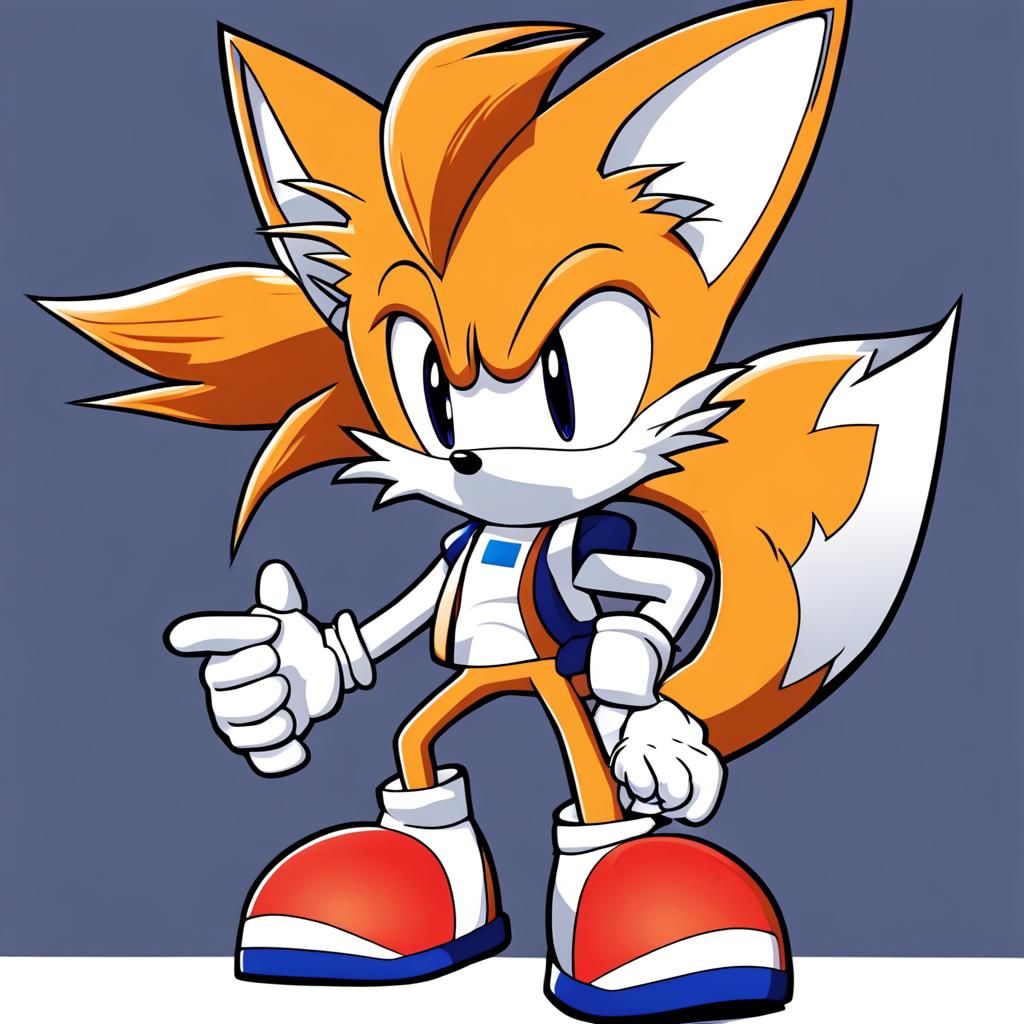Tails in Anime Key Visual Style