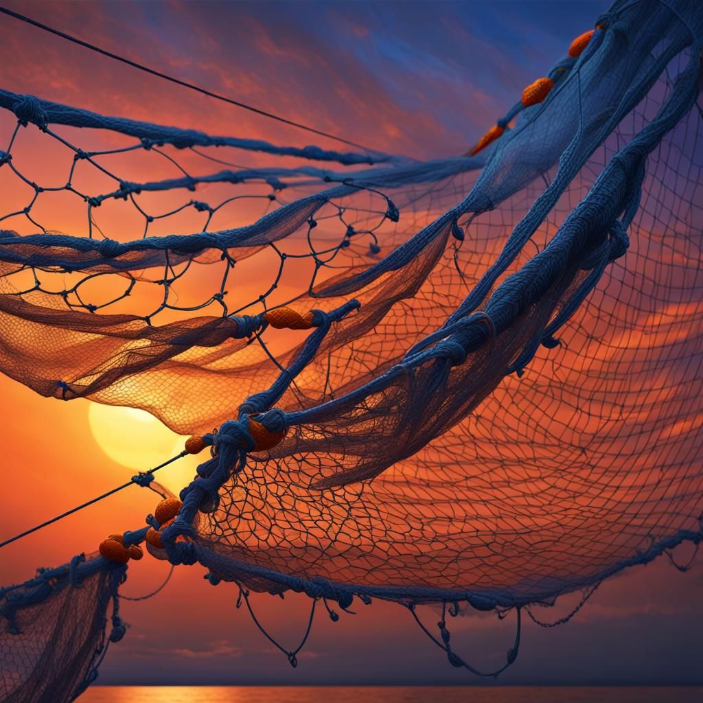 Magical Realism: Cochin Fishing Nets at Sunset