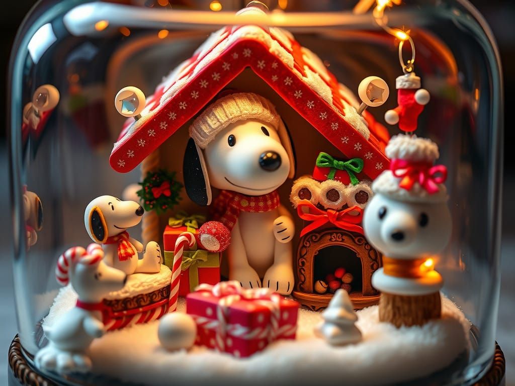 Whimsical Victorian Christmas Wonderland in a Jewelry Box