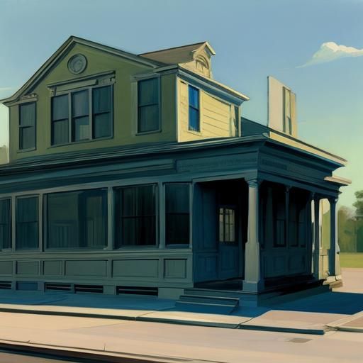 Evocative American Realism in Hopper Style