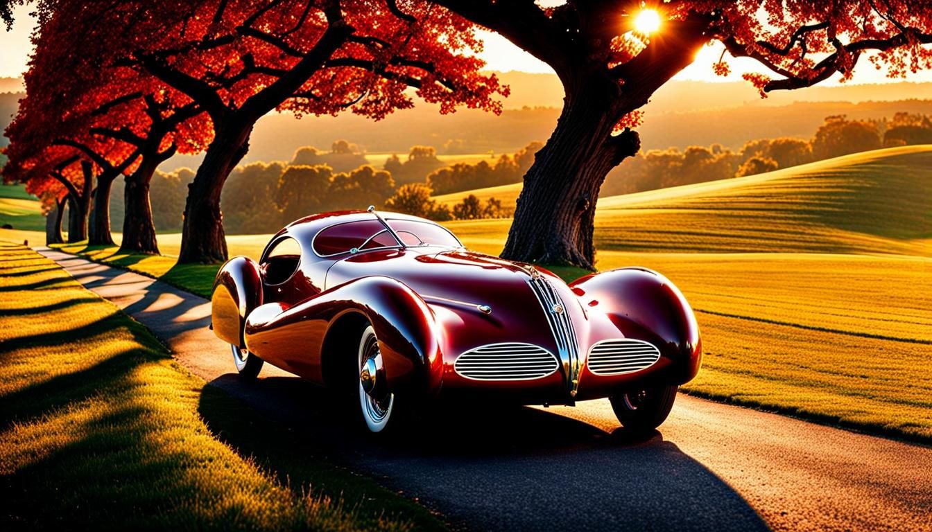 1938 Talbot-Lago T150C in Art Nouveau Style