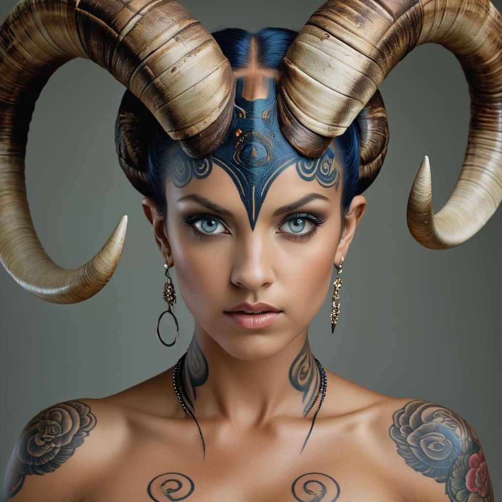 Hybrid Creature Portrait in Studio Lighting