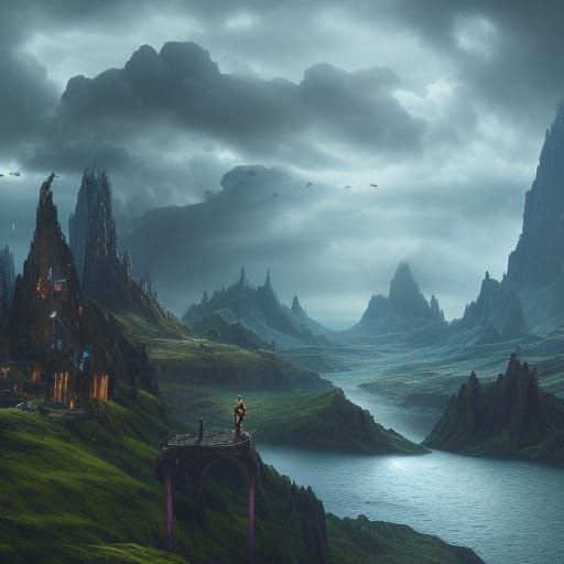 Epic Fantastical Landscape: Digital Matte Painting