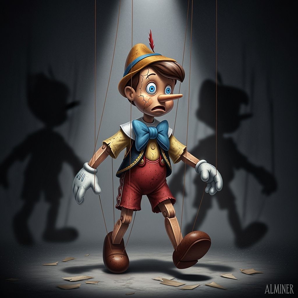 Gothic Baroque Pinocchio Frozen in Time