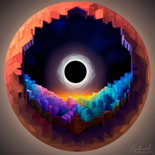 Surreal Sunset in Mind's Eye: Futuristic Steampunk Art