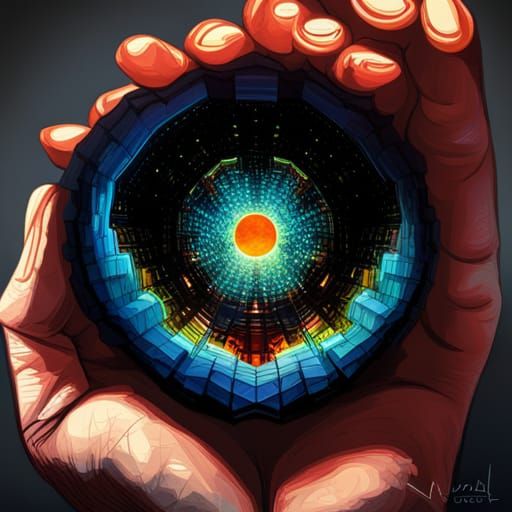 Surreal Sunset in Mind's Eye: Futuristic Steampunk Art