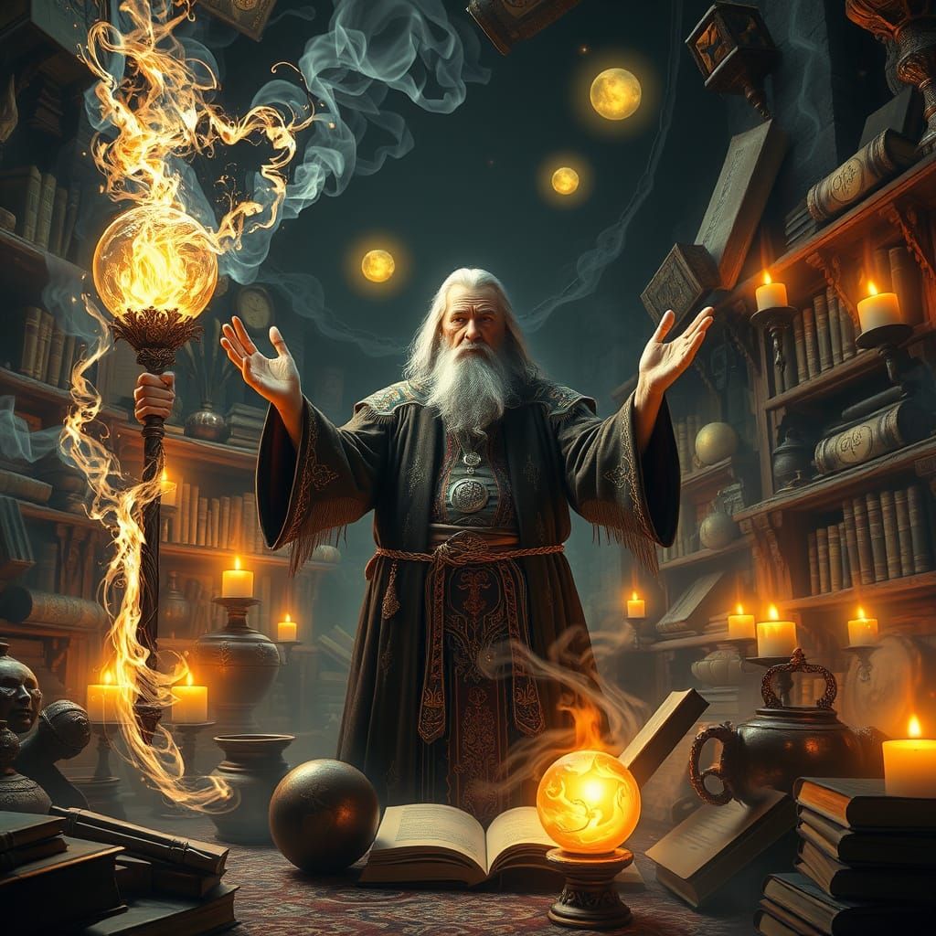 Ancient Wizard Masters Whirlpool of Magic