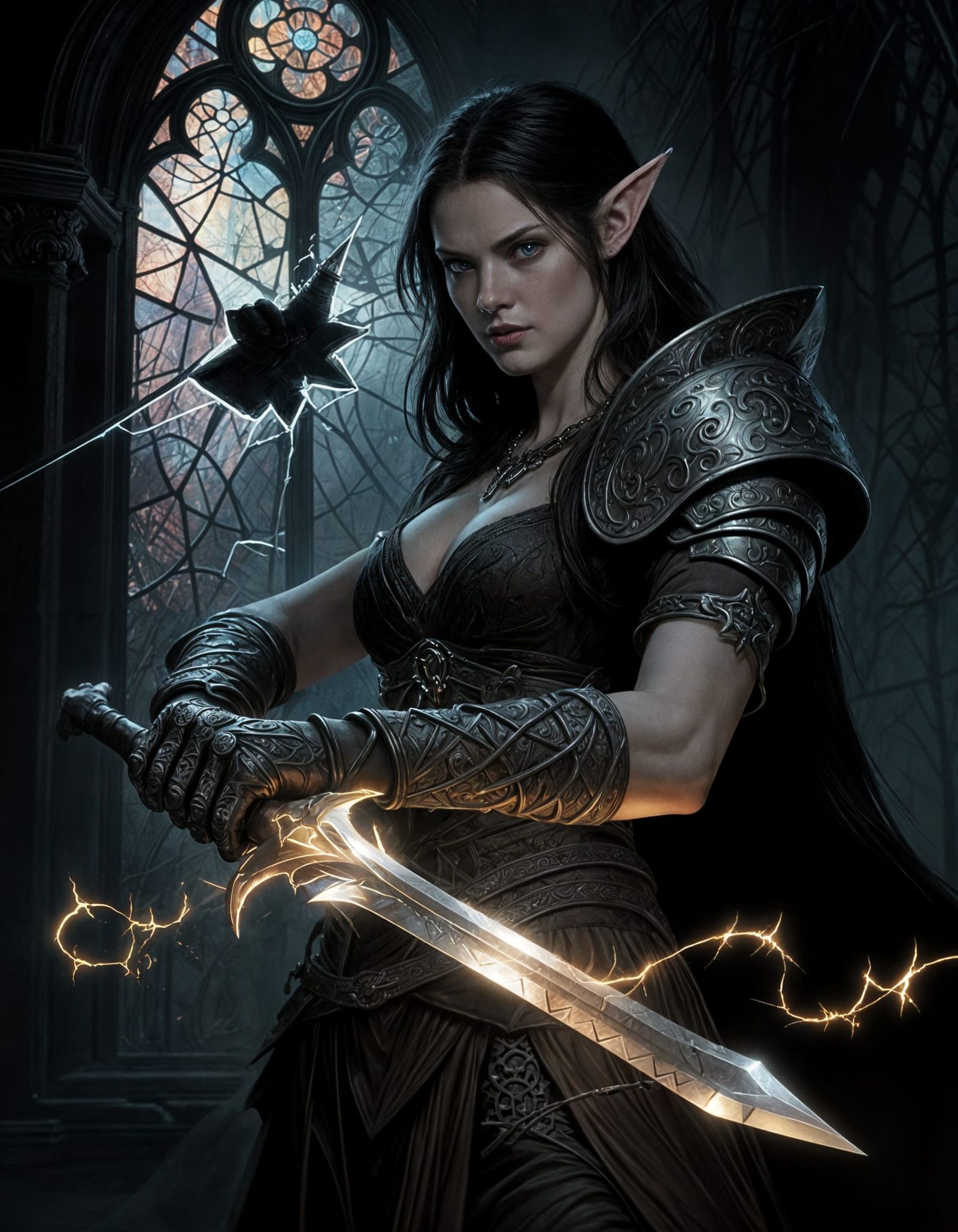 Dangerous Elf with a large sword