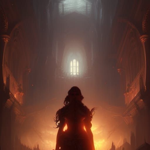 Dark Fantasy Immortal: Hyperdetailed Concept Art