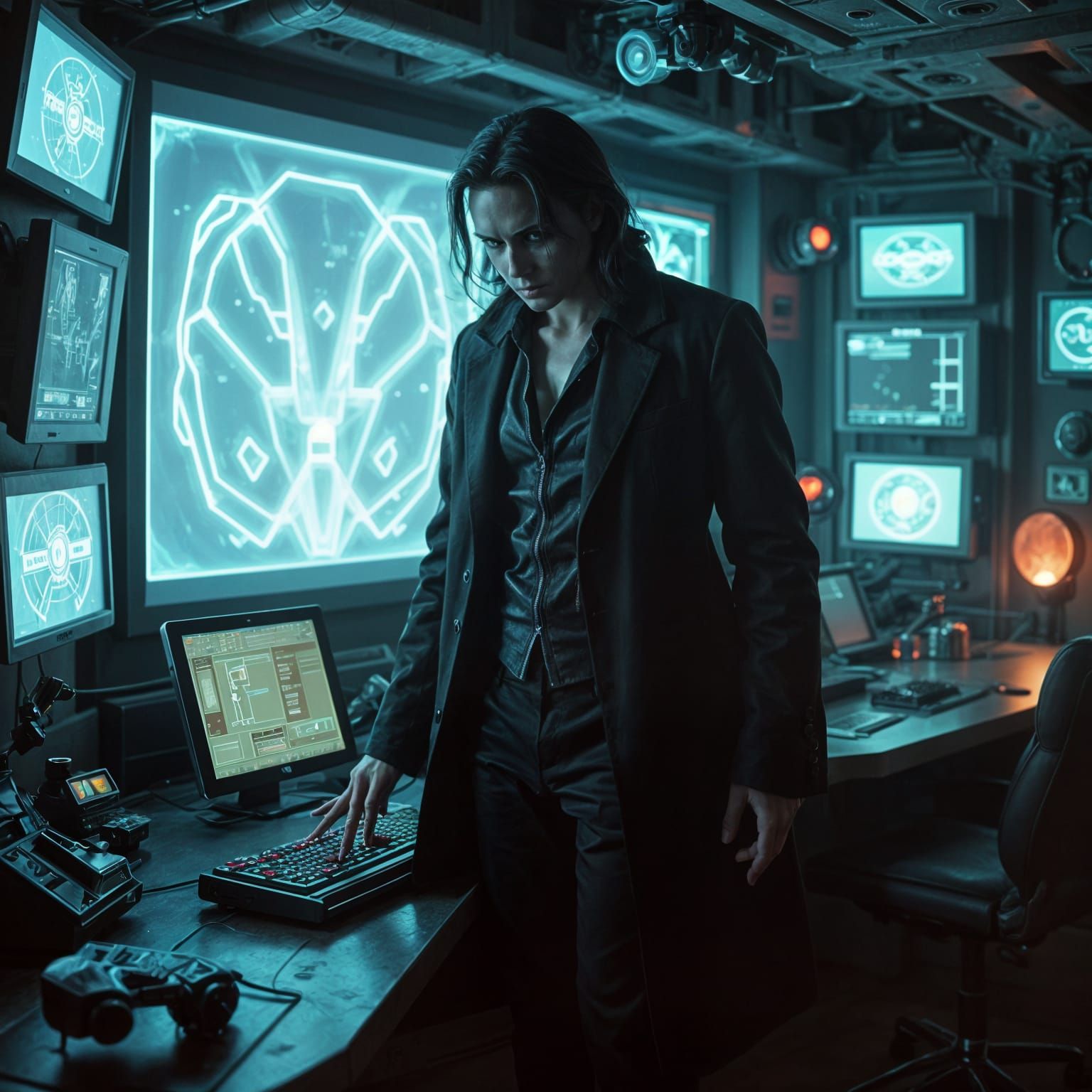 Ancient Vampire in High-Tech Lair