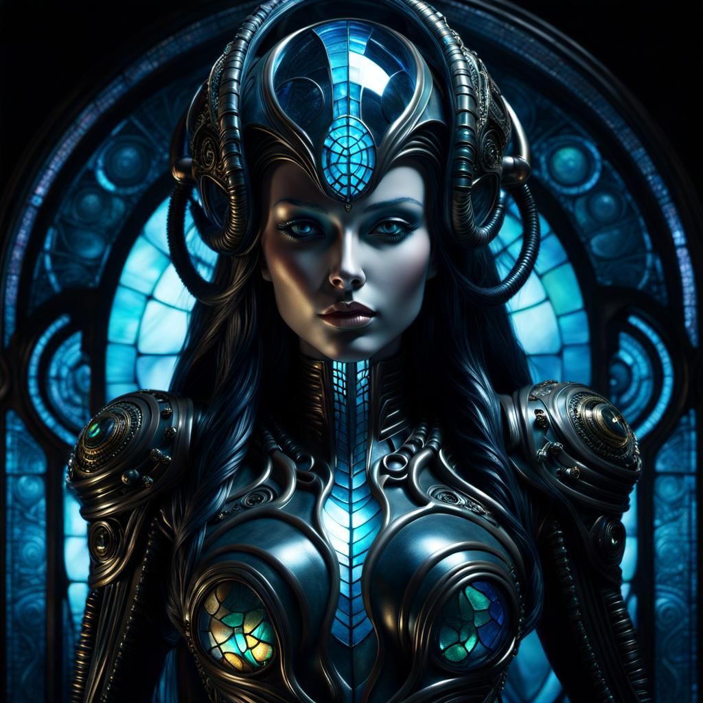 Getting back into some H.R. Giger inspired art.