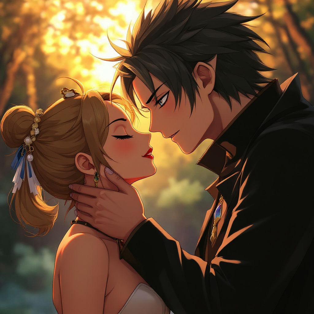 Anime Style: Sukuna and Rani in Golden Hour