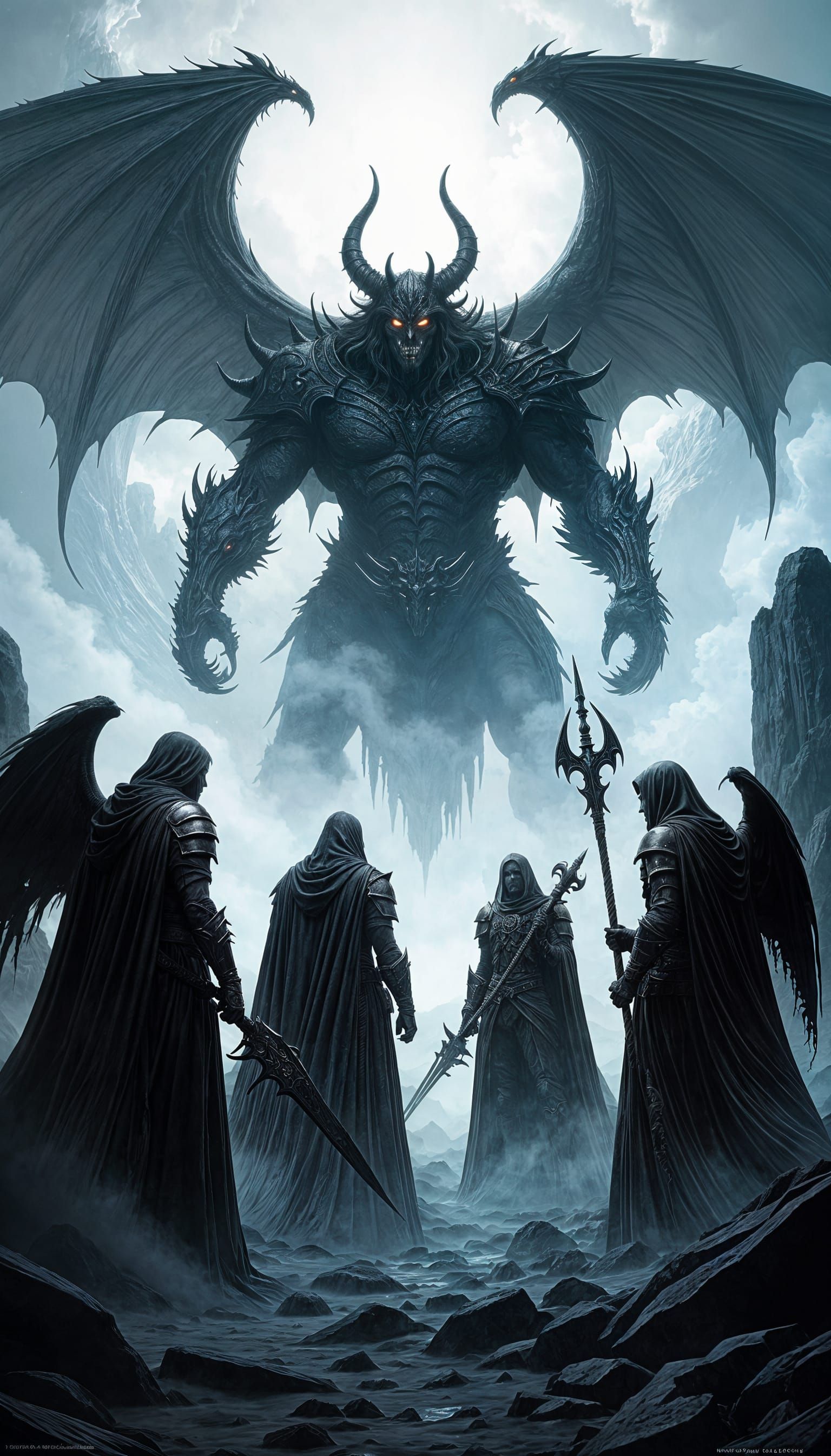 The Four Horsemen Confront a Demon Boss