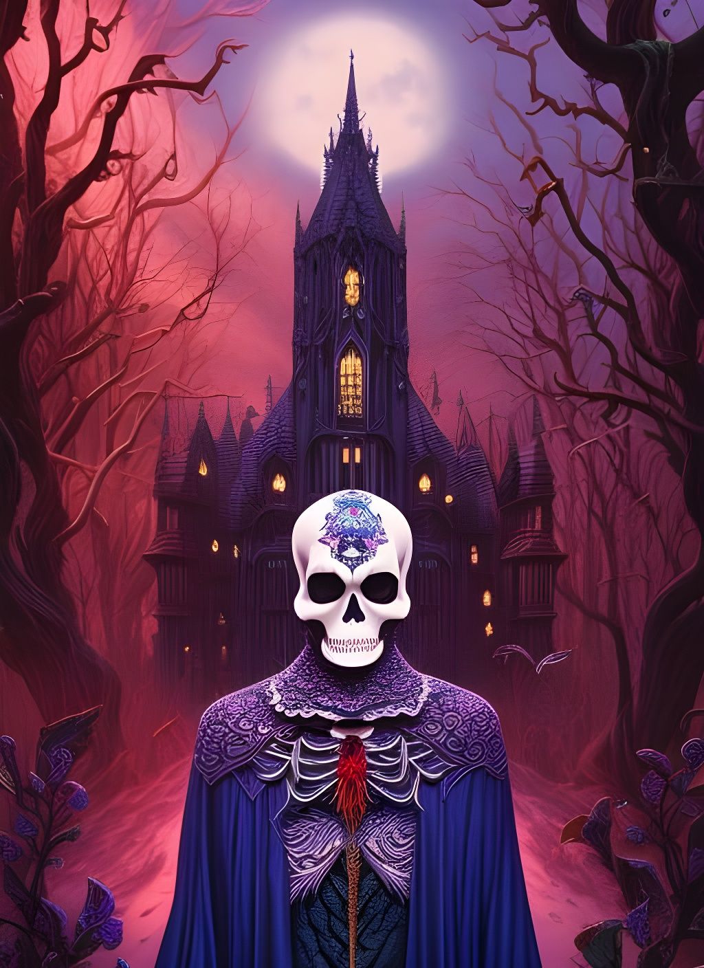 Skeleton Wizard Gothic Masterpiece in Unreal Engine 5