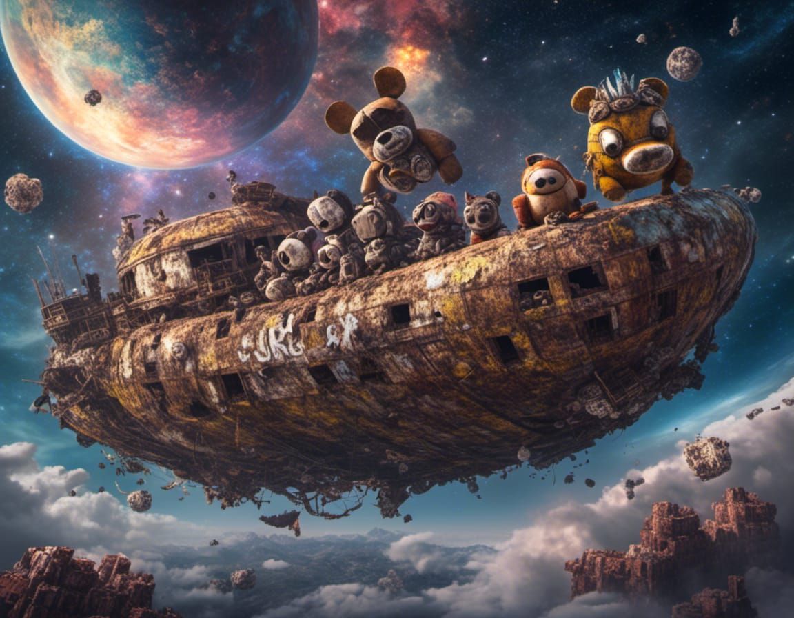 Together we'll soar, through the Milky Way's embrace
Hand in...