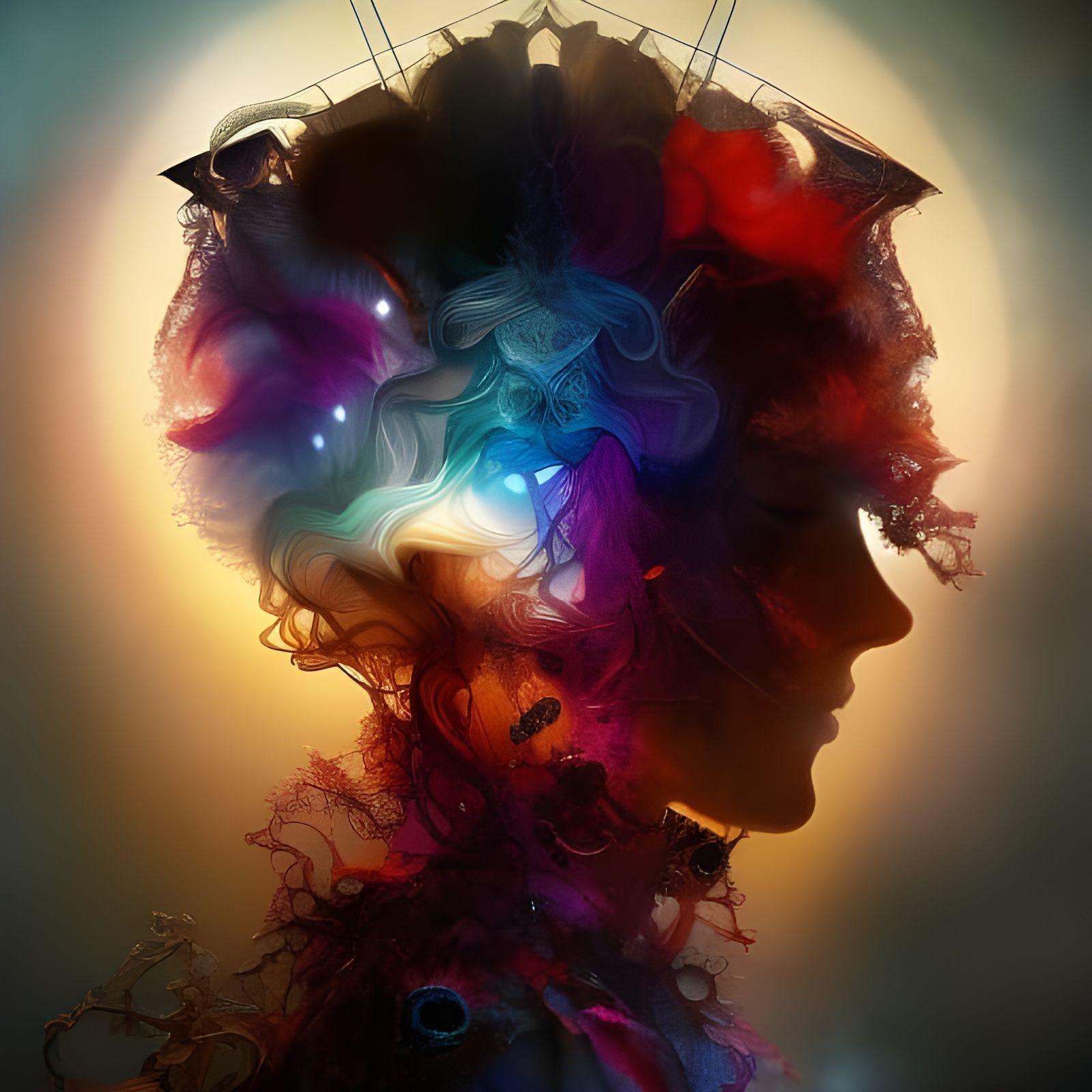 Human of Chaos: Hyperdetailed Fantasy Art