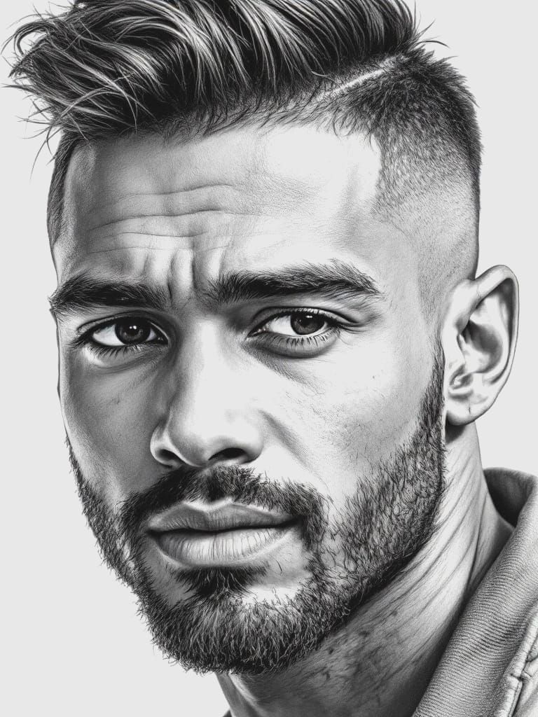 Masterful Ultra-Realistic Portrait in Graphite and Charcoal