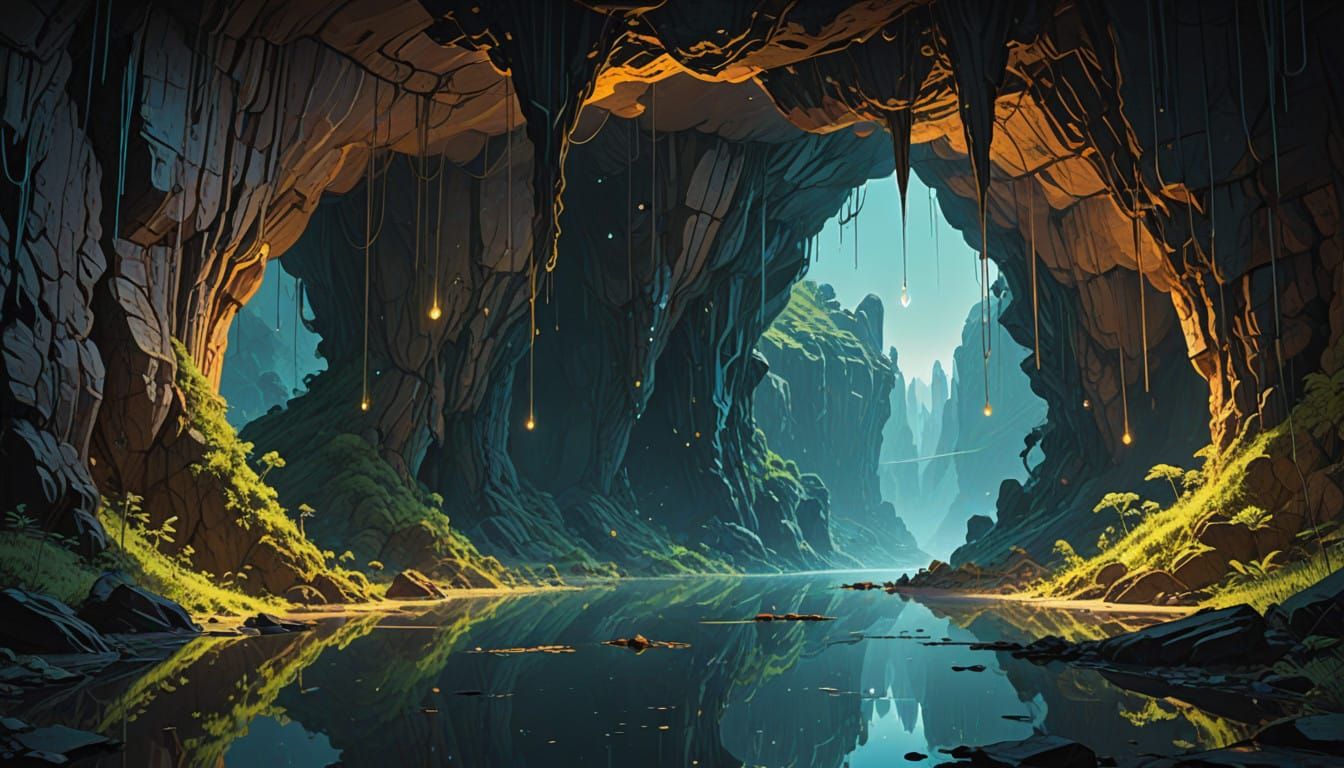 Luminous Caverns in Mystical Beauty
