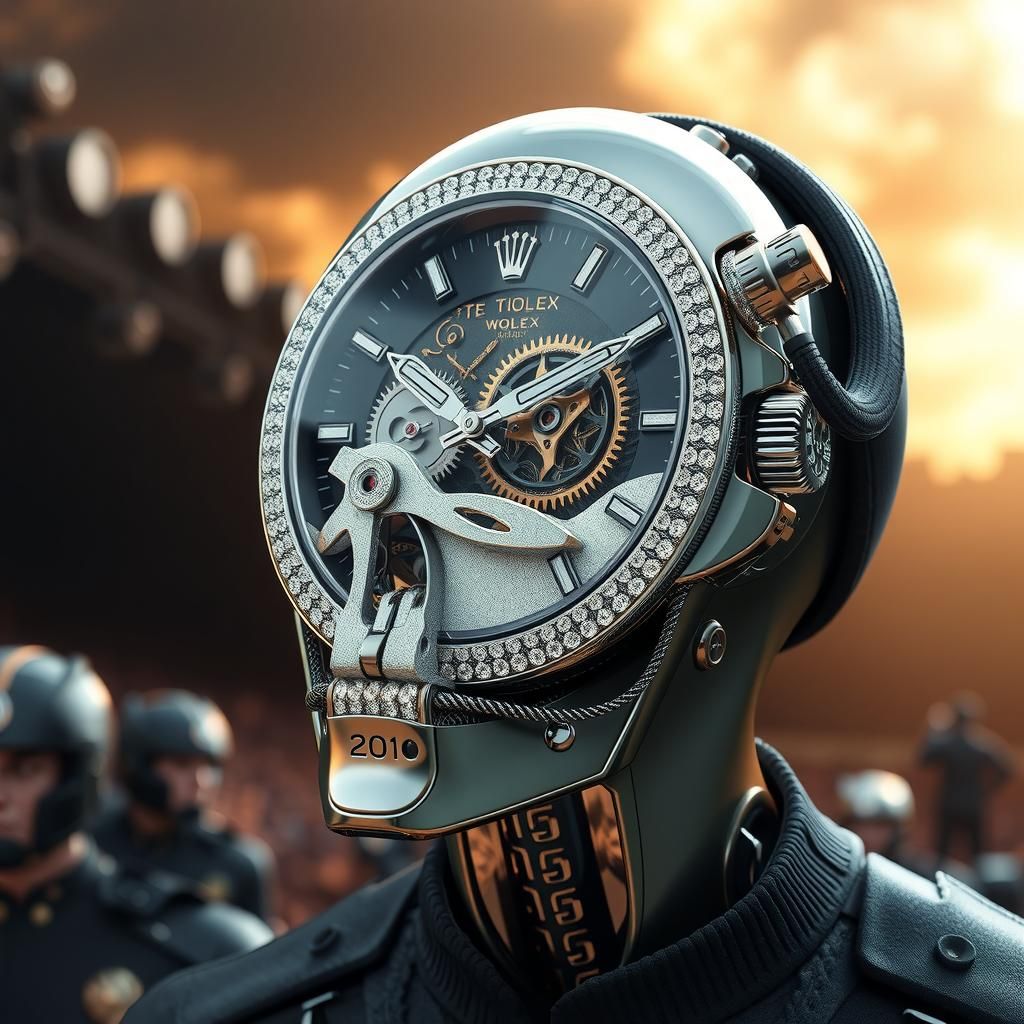 Diamond Clockwork Head: Intricate Mechanical Details