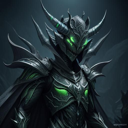 Insectoid Alien Warrior in Dark Fantasy Style