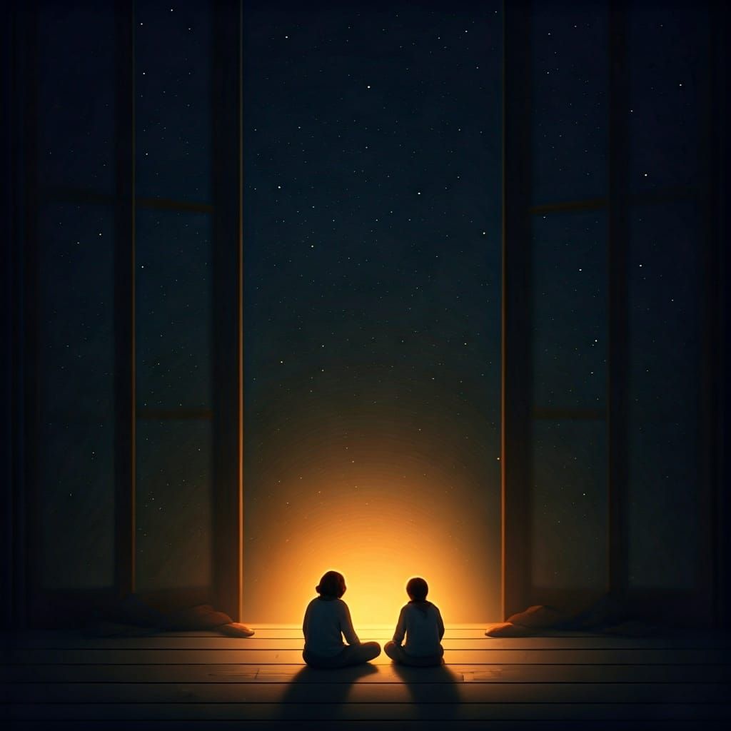 Intimate Gathering in a Circle of Light