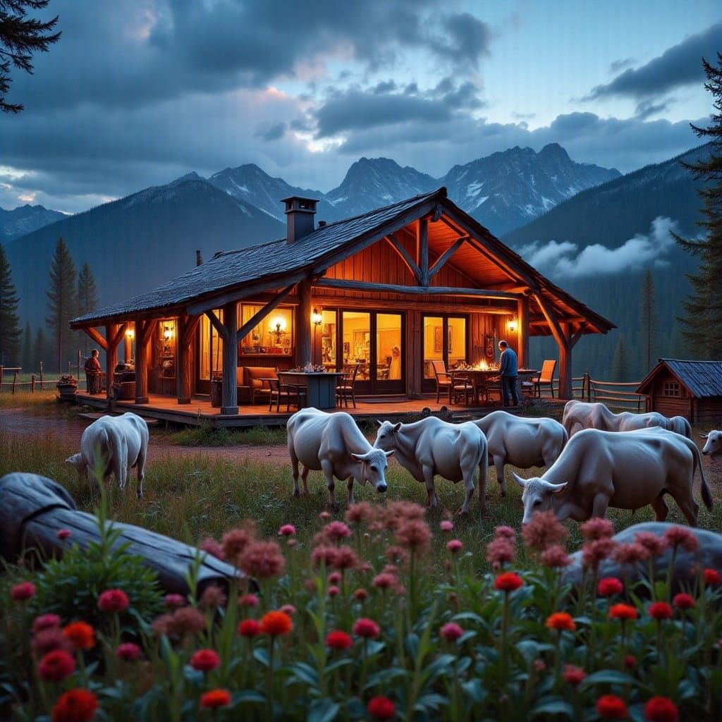 Surreal Psychedelic Aura Farm Landscape