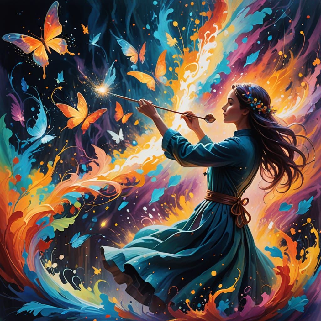 Magical Artists Paint a Living Canvas