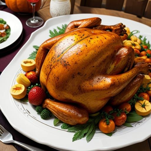 AI Generated Thanksgiving Turkey Image