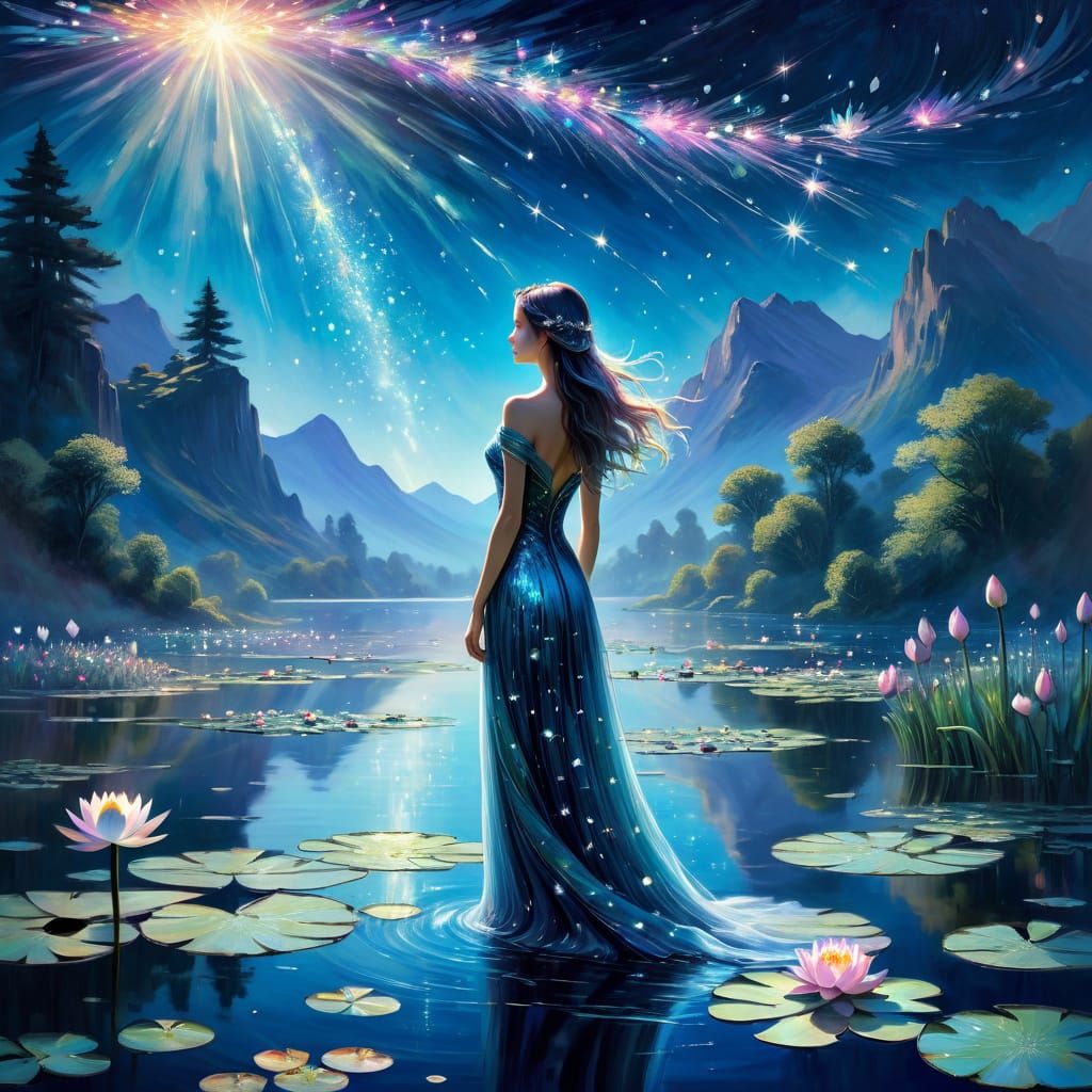 Celestial Wonders Dance Across a Dreamy Summer Night Sky