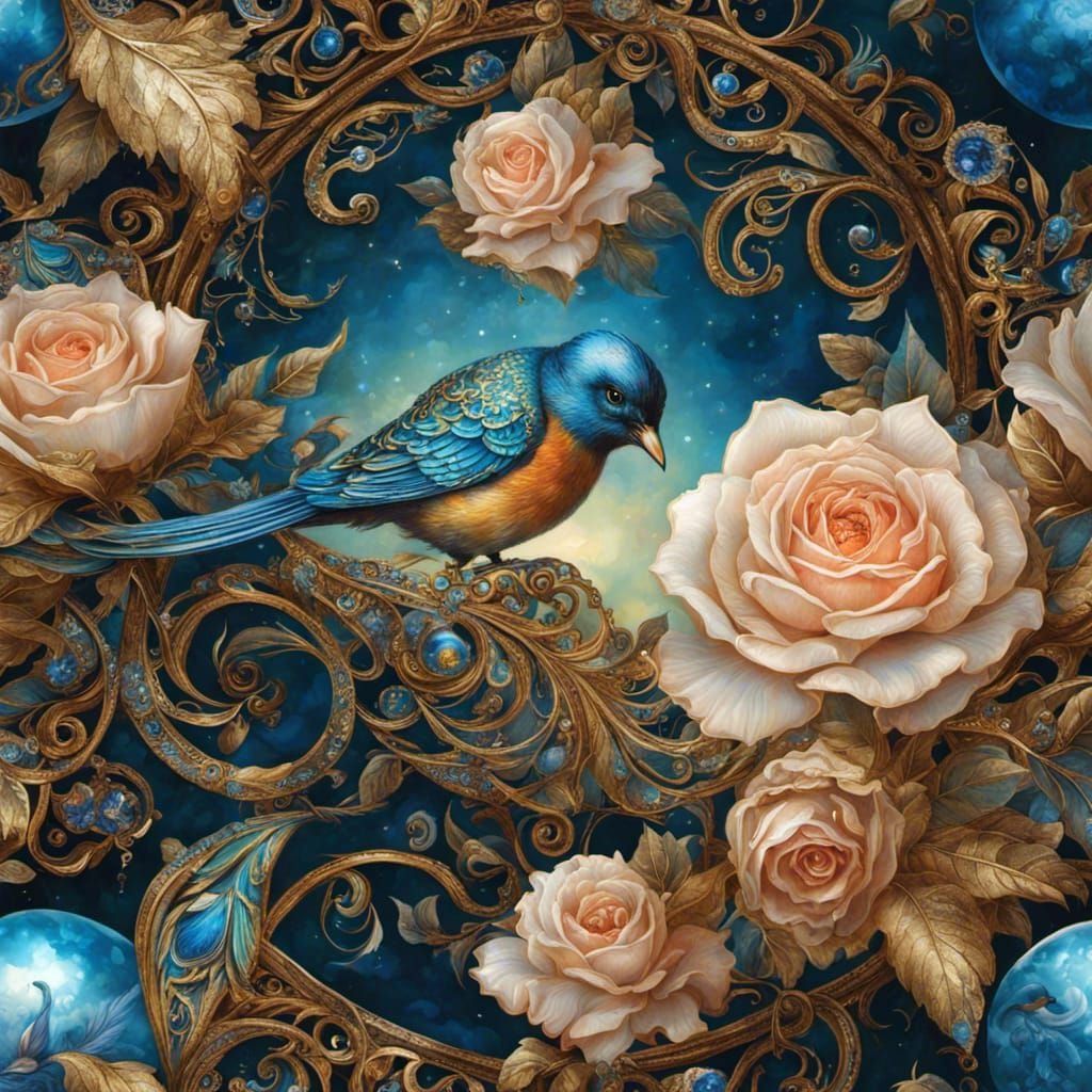 Pondering the rose